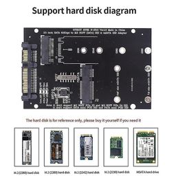 Tobo 2 in 1 Combo NGFF M.2 SATA & mSATA SSD to 2.5inch SATA3.0 Adapter Converter Card,M.2 (NVMe & AHCI) SSD Can not be Supported (TD-423HS) image 4