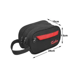 Kuber Industries Black Canvas Toiletry Organizer image 4
