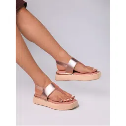 Monrow Pink Flatform Sandals-picture-39