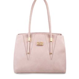WALKWAY by Metro Peach-Coloured Structured Shoulder Bag-17