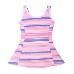 TAG 7 Girls Striped Swimming Dress-35
