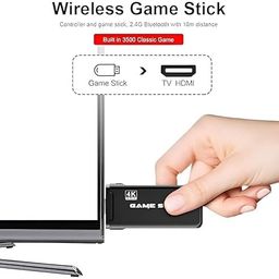 Wireless video games for tv gaming Retro gaming console with Game Stick 1080p Plug & Play TV Video Game Set for 2 player with 9Emulator for Kids & Old School Station Video Game image 2
