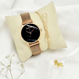 JOKER & WITCH Women Rose Gold Watch Gift Set JWLT400-image-105