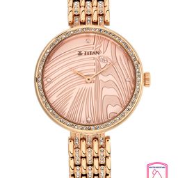Titan Women Rose Gold Analogue Watch 95129WM01-16