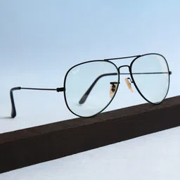 RESIST EYEWEAR Clear Aviator Sunglasses With UV Protected Lens-44