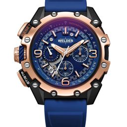 WELDER Men Brass Dial & Straps Analogue Chronograph Watch WWRR1002-31
