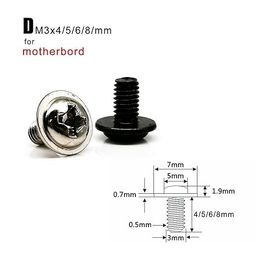 CHIST PC Computer & DESKTOP Screws Standoffs Set Kit, for Hard Drive Computer Case Motherboard Fan Power Graphics image 4