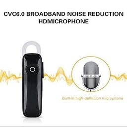 shoptronics Wireless Bluetooth For Samsung Galaxy A04s, A13, A22e, A23, A33, A34, A53, A53s, A54, A62, A73, A74, A83, F13, F23, F42, F43, F44, F51, F54, F61, F63, F64 Single Ear One Ear truly Ultra stylish wireless Noise isolation mic buttons K1 Gaming Earphones Headphone Talk time and long standby Hi-Fi sound hands free calling Long Battery Life - (Black, BRT.B) image 2