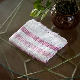 Doctor Towels Pink Waffle Weave Cotton Bath Towel (M)-picture-0