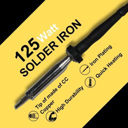 generic Vtronix 125W Round Soldering Iron for Precision Electronics Work | Soldering Machine for Home, Industrial & Electronics Workshop Reparing with Fast Heating & Heat Resistant Handle (125W Round) image 2