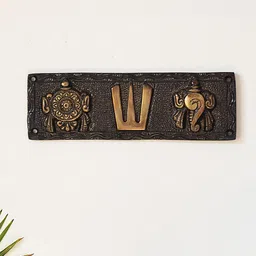 ExclusiveLane Gold-Toned Hand-Etched Brass Wall Decor Hanging-24