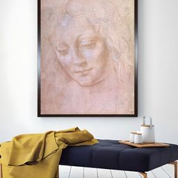 The Art House Pink Head Of A Woman Painting Wall Art-image-88