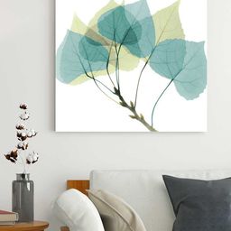 Art Street White & Blue Leaf Prints Painting Wall Art-image-24