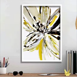 SAF White & Green Modern Art Digital Reprint Wall Art-44