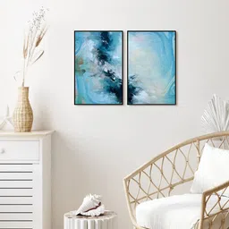 999Store Set Of 2 Abstract Painting Framed Wall Art-18