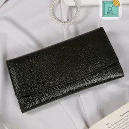 Teakwood Leathers Women Textured Leather Envelope Wallet-image-98