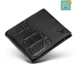 NAPA HIDE Men Black Solid Two Fold Wallet-image-75