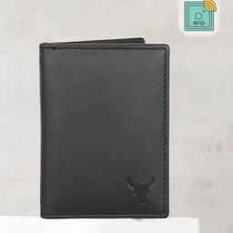 NAPA HIDE Men Black Solid Two Fold Wallet-image-74