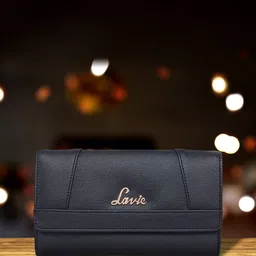 Lavie Juru Women Black Three Fold Wallet-image-75