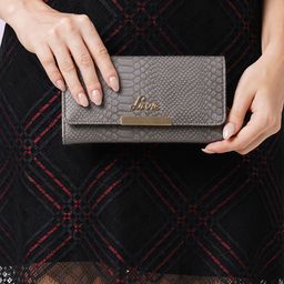Lavie Women Abstract Textured Three Fold Wallet-image-72