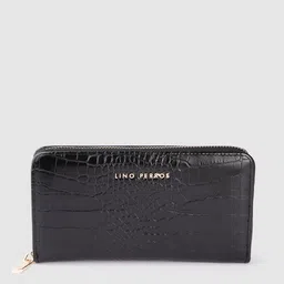 Lino Perros Women Croc Textured Zip Around Wallet-18