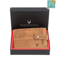 WildHorn Men Tan Leather Two Fold Wallet-34