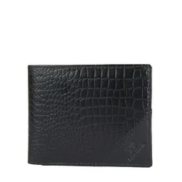 Aditi Wasan Unisex Black Leather Two Fold Wallet-image-90