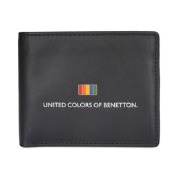United Colors of Benetton Men Typography Printed Leather Two Fold Wallet-image-22