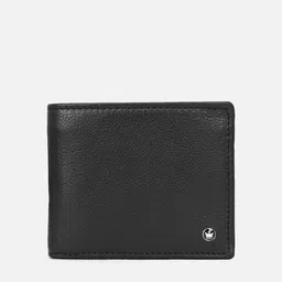 Louis Philippe Men Black Textured Leather Two Fold Wallet-31