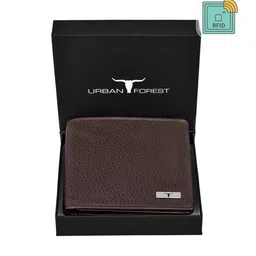 URBAN FOREST Men Textured Leather Two Fold Wallet-44