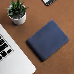 Hidesign Men Blue Leather Two Fold Wallet-48