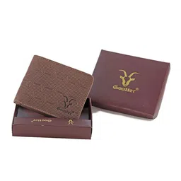 Goatter Men Brown Leather Two Fold Wallet-36