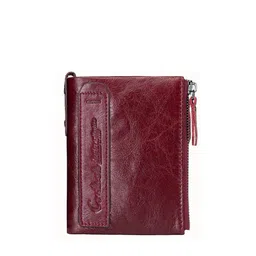 CONTACTS Men Red Textured Leather Two Fold Wallet image 5