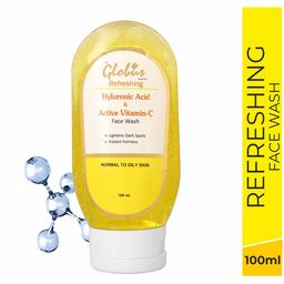 Globus Remedies Set of 4 Hyaluronic Acid & Vitamin C Anti-Aging Face Wash - 100ml each image 3