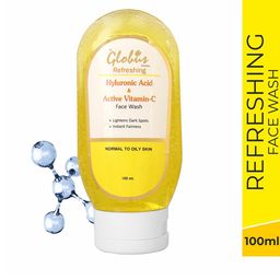 Globus Remedies Set of 5 Hyaluronic Acid & Vitamin C Anti-Aging Face Wash - 100ml each image 3