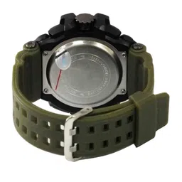 V2A Men Green Dial & Green Straps Analogue & Digital Multi Function Watch V2A-1637-Green image 4