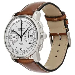 ZEPPELIN Men Printed Dial & Leather Straps Analogue Watch 86761 image 2