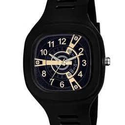 SWADESI STUFF Unisex Black Printed Dial & Black Straps Analogue Watch SDS 133-29