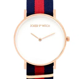 JOKER & WITCH Unisex White & Red Analogue Watch AMWW291-22