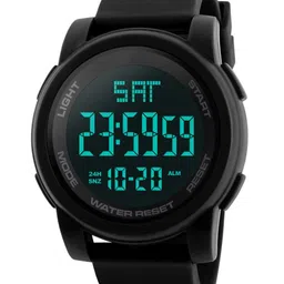 Shocknshop Men Black Dial & Black Strap Digital Multi Function Watch-38