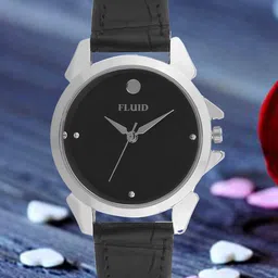 FLUID Women Embellished Dial & Leather Straps Analogue Watch FLWatch24-735L-BK01-image-74