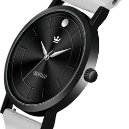 CRESTELLO Men Brass Dial Analogue Multi Function Watch CRCS-BK028-GREY-BLK image 5