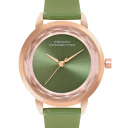 French Connection Women Printed Dial & Leather Straps Analogue Watch FCN077NL-51
