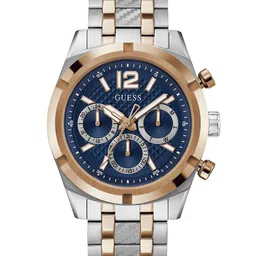 GUESS Men Textured Dial & Stainless Steel Bracelet Style Straps Analogue Watch GW0714G3-image-25