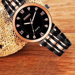 WATCHSTAR Men Patterned Dial & Stainless Steel Straps Analogue Watch Gents KP Rose Gold-36