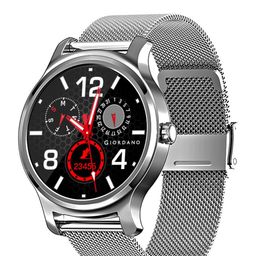 GIORDANO Unisex Silver Smart Watch-12