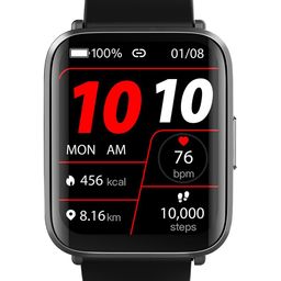 GOQii Smart Vital Ultra With 3 Months Health Coaching Running Smart Watch- SVUBlack-image-31