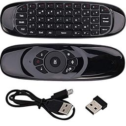 VOOCME Genuine Mini Air Mouse C120 2.4G Wireless Remote Combo Built-in 6 Axis for PC/Android Tv Box/X360/PS3 Motion Sensing Gamer (VC-C120 Air Mouse -0020) image 1