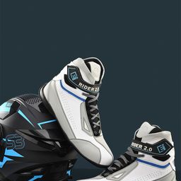 Eego Italy Men White High-Top Rider-46