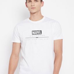 Kook N Keech Marvel Men White Typography Printed T-shirt-image-43